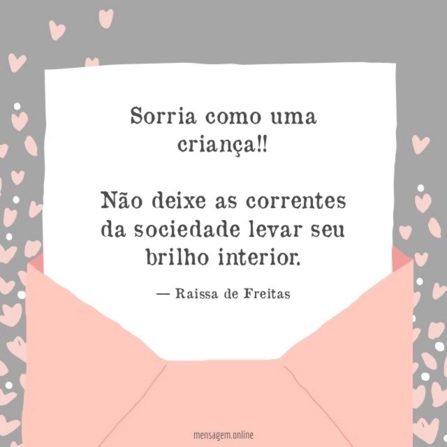 Sorria como uma criança