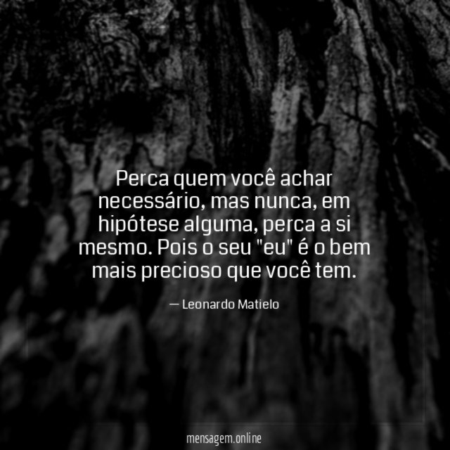 Perca quem você achar necessário