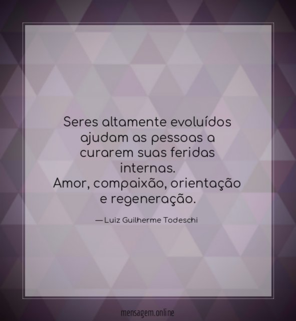 Seres altamente evoluídos ajudam as pessoas a curarem suas feridas internas