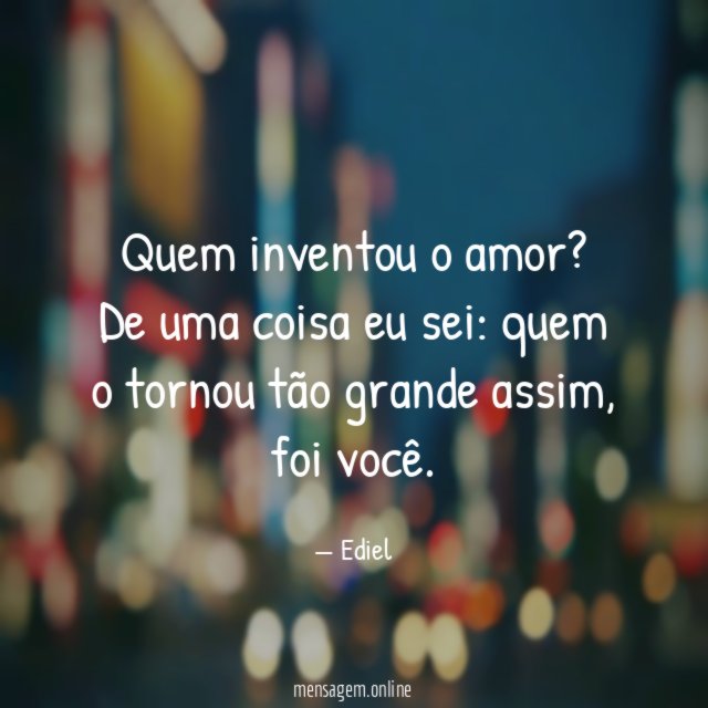 Quem inventou o amor