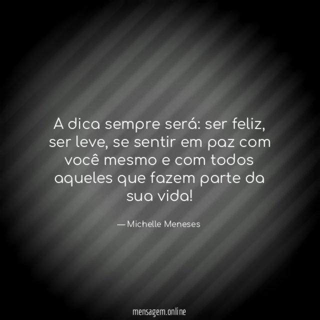 A dica sempre será