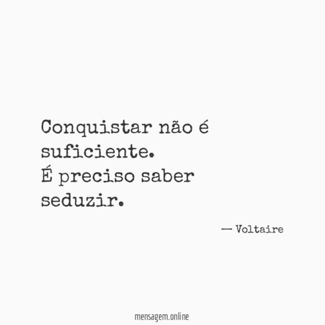 Conquistar não é suficiente