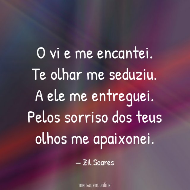 O vi e me encantei