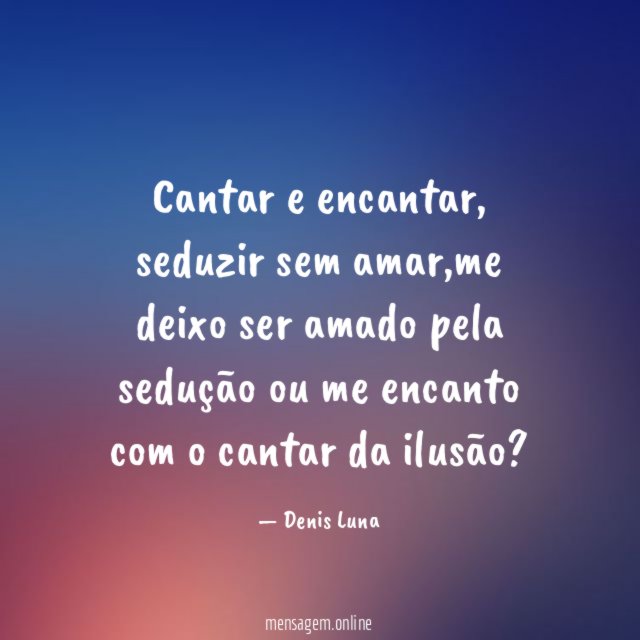 Cantar e encantar