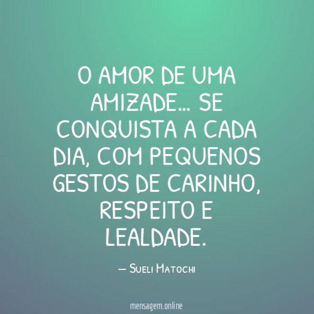 O AMOR DE UMA AMIZADE