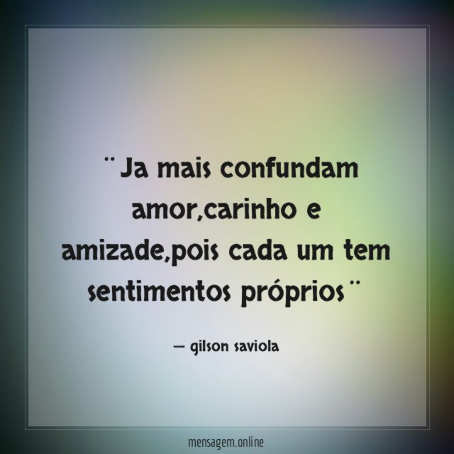 ¨Ja mais confundam amor