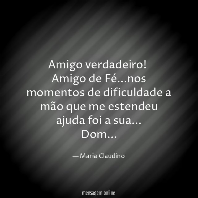 Amigo verdadeiro
