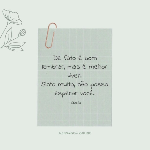 De fato é bom lembrar