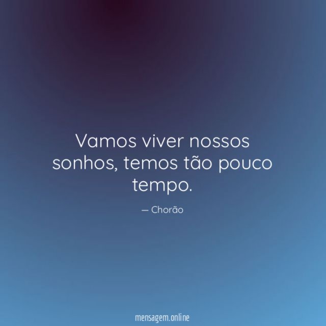 Vamos viver nossos sonhos