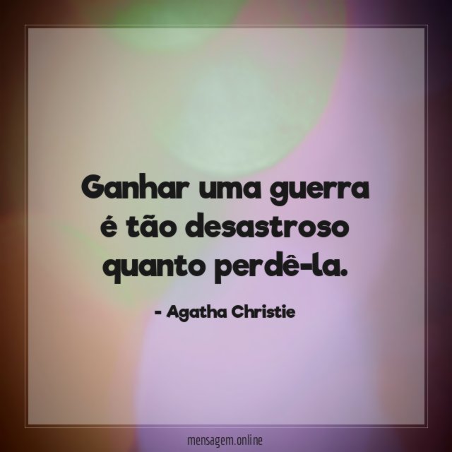 Ganhar uma guerra é tão desastroso quanto perdê-la