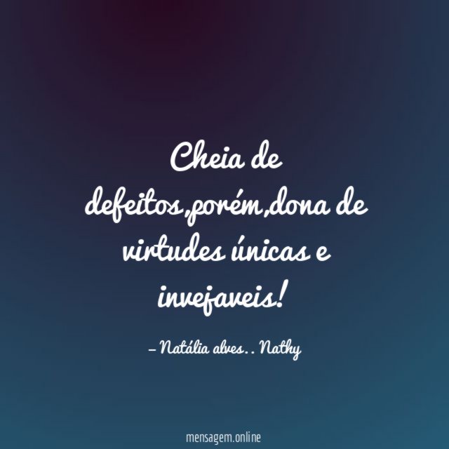 Cheia de defeitos
