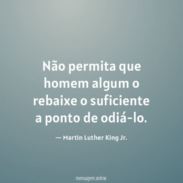 Não permita que homem algum o rebaixe