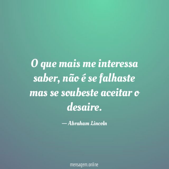 O que mais me interessa saber