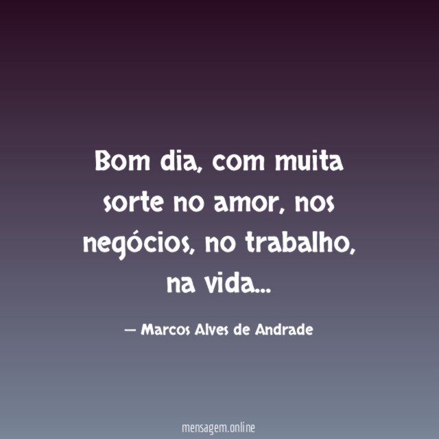 Bom dia