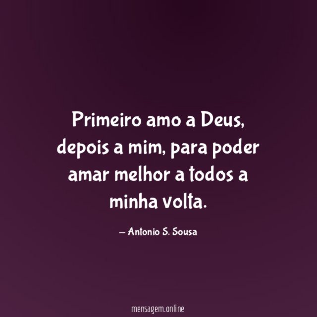 Primeiro amo a Deus