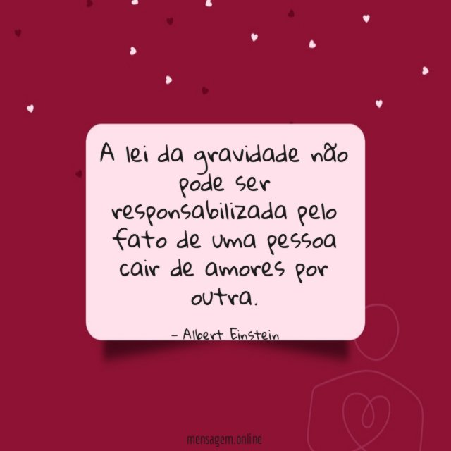 A lei da gravidade não pode ser responsabilizada
