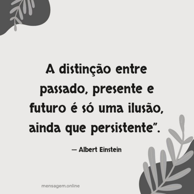 A distinção entre passado