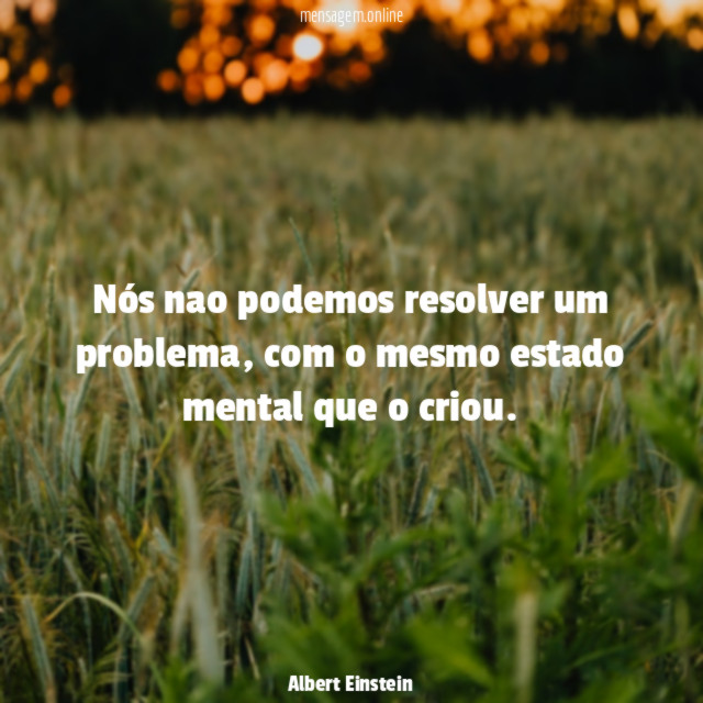Nós nao podemos resolver um problema