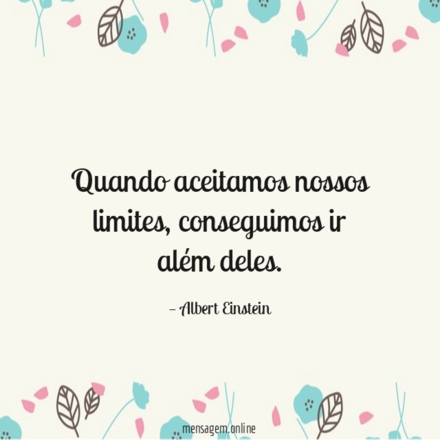 Quando aceitamos nossos limites