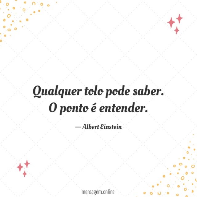 Qualquer tolo pode saber