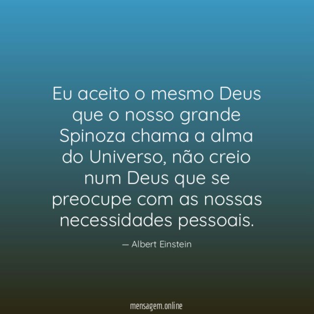 Eu aceito o mesmo Deus que o nosso