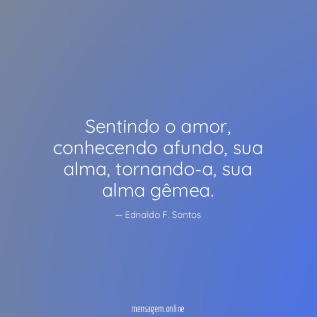 Sentindo o amor