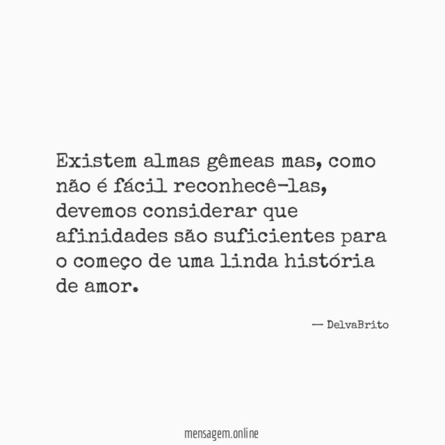 Existem almas gêmeas mas