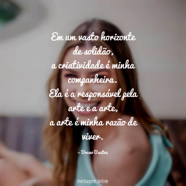 Em um vasto horizonte de solidão
