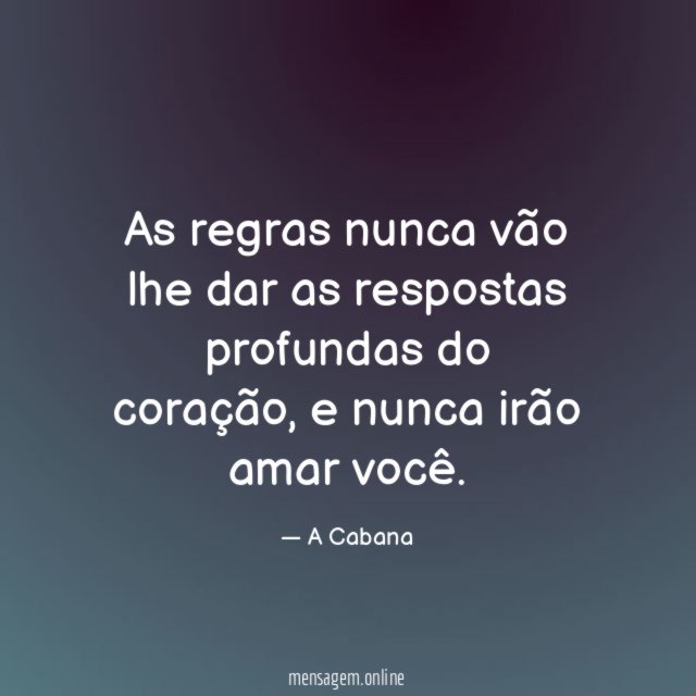 As regras nunca vão lhe dar as respostas