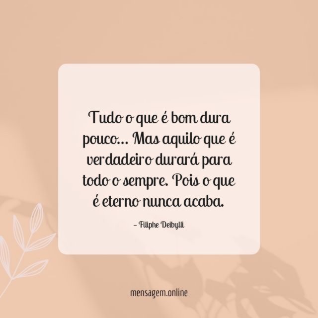 Tudo o que é bom dura pouco