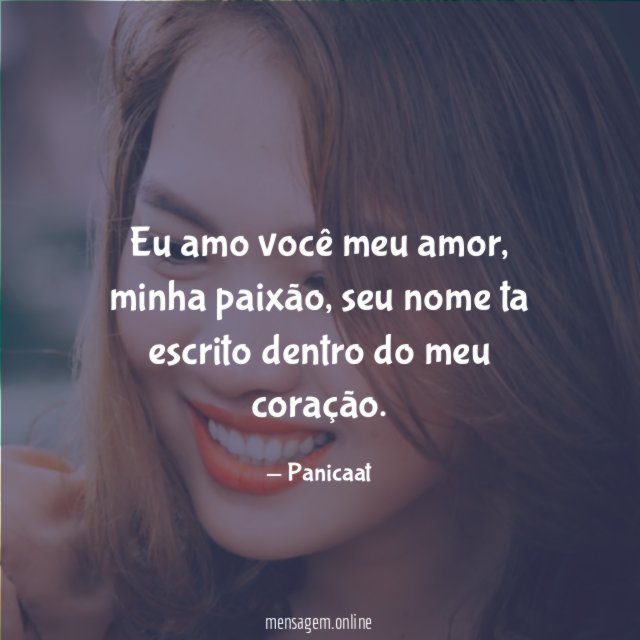 Eu amo você meu amor
