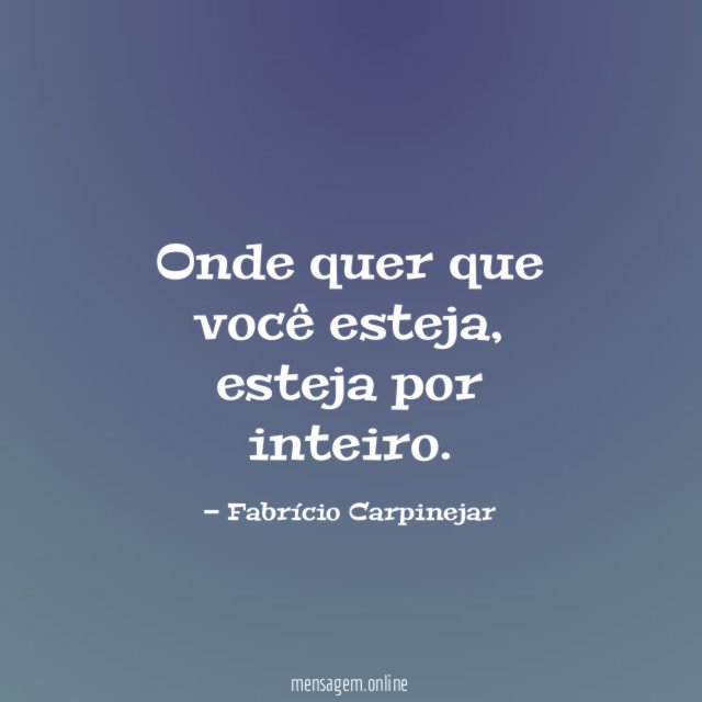 Onde quer que você esteja
