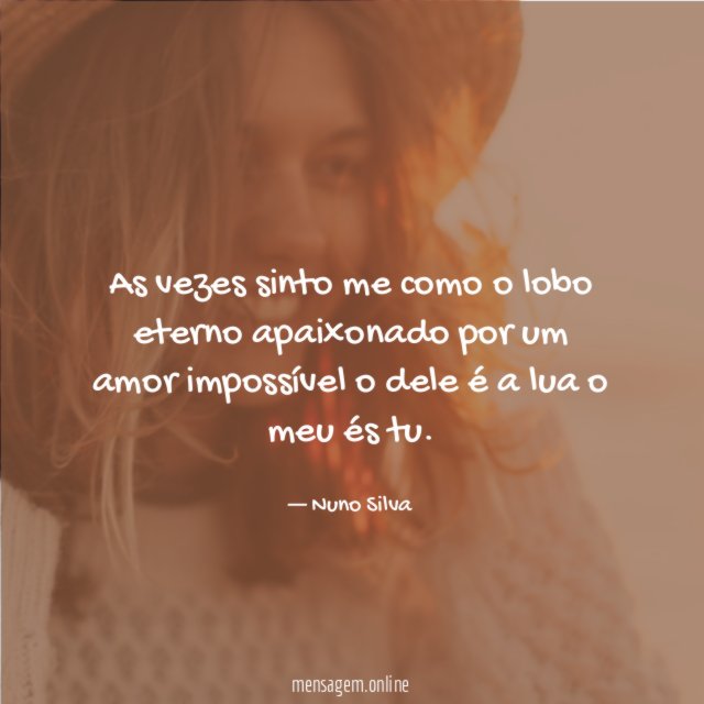 As vezes sinto me como o lobo eterno