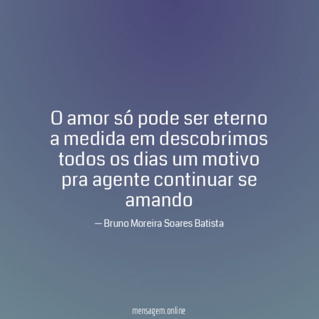 O amor só pode ser eterno a medida