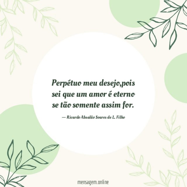 Perpétuo meu desejo