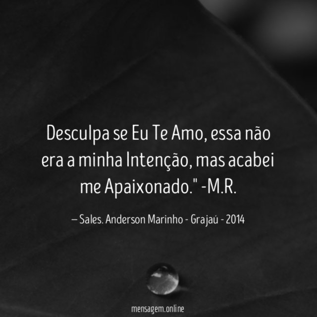 Desculpa se Eu Te Amo