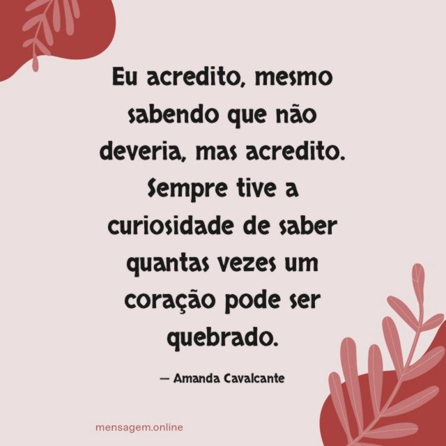 Eu acredito