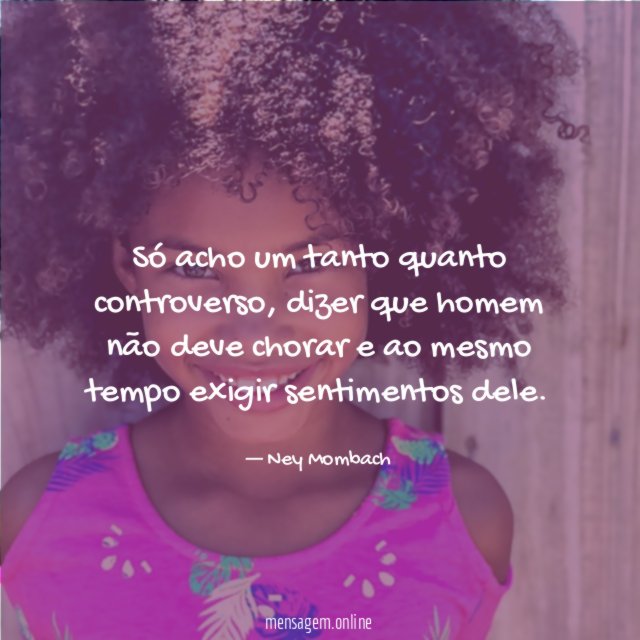 Só acho um tanto quanto controverso