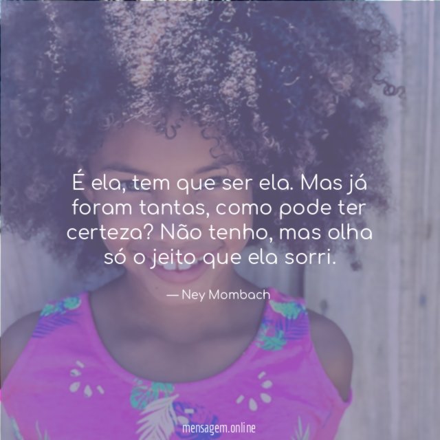 É ela