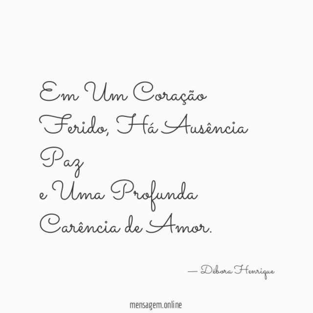 Em Um Coração Ferido