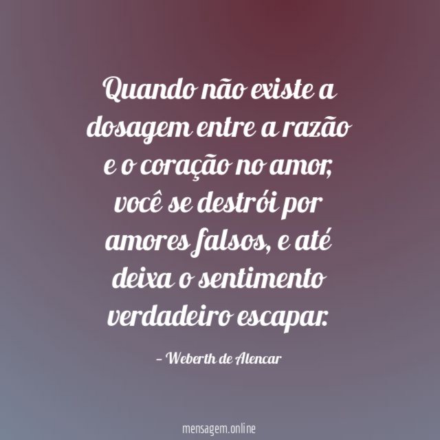Quando não existe a dosagem entre a razão