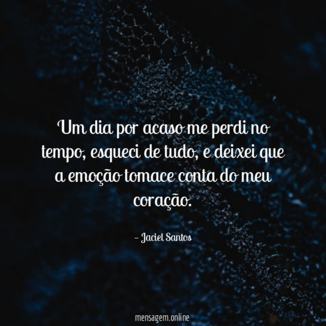 Um dia por acaso me perdi no tempo