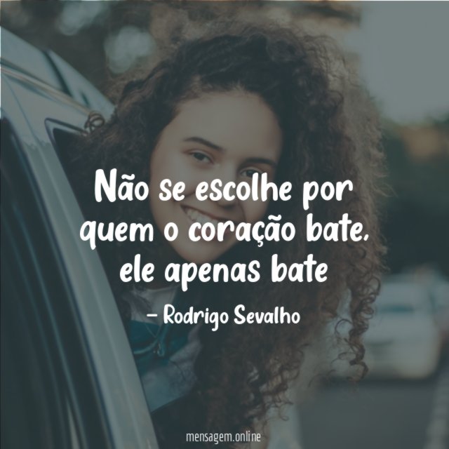 Não se escolhe por quem o coração bate