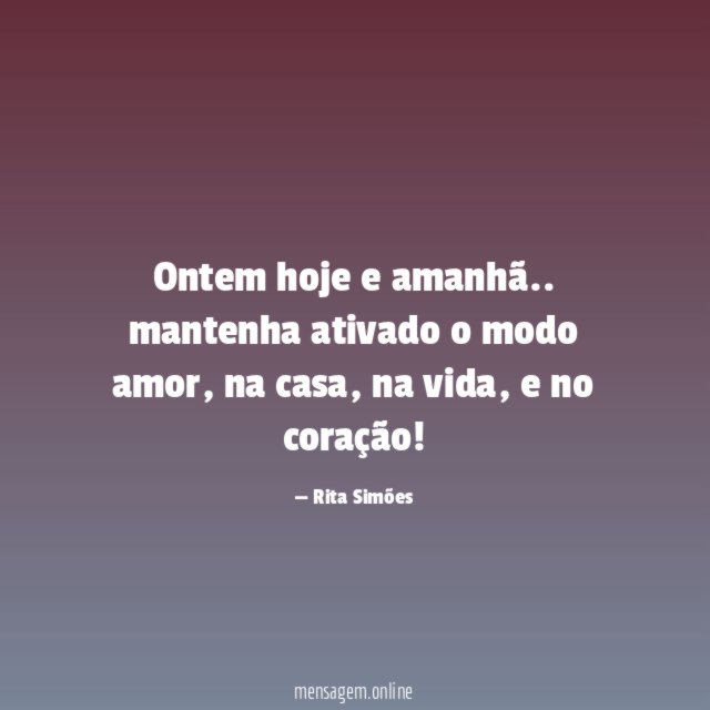 Ontem hoje e amanhã