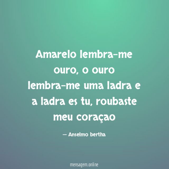 Amarelo lembra-me ouro