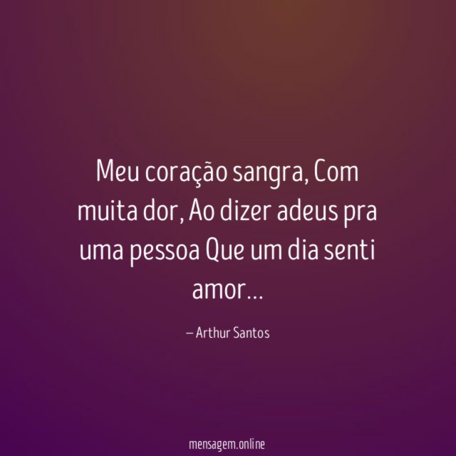 Meu coração sangra