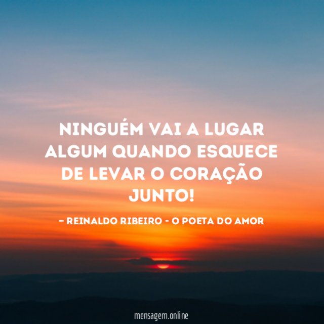 Ninguém vai a lugar algum quando esquece de