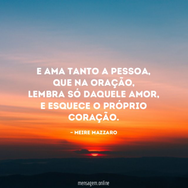 E ama tanto a pessoa