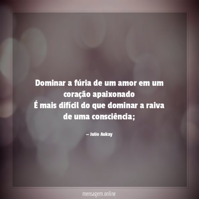 Dominar a fúria de um amor em um