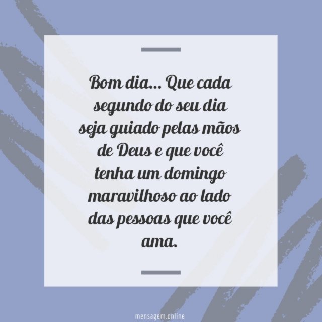 Bom dia